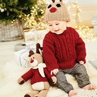 Strickanleitung Stylecraft Bellissima DK No. 9869 Rentier, Mütze en Pullover