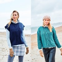 Strickanleitung Stylecraft Highland Heathers Aran No. 9874 Pullover und Pullunder