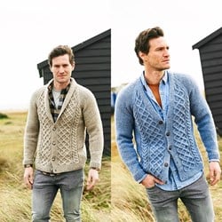 Strickanleitung Stylecraft Highland Heathers Aran No. 9876 Herrenjacken