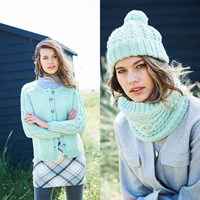 Strickanleitung Stylecraft Special Aran With Wool No. 9894 Jacke, Loop und Mütze