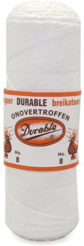 Durable Häkelgarn Nr. 8 09 Weiss