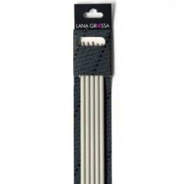 Lana Grossa 40cm Aluminium Strumpfstricknadeln 2.5mm
