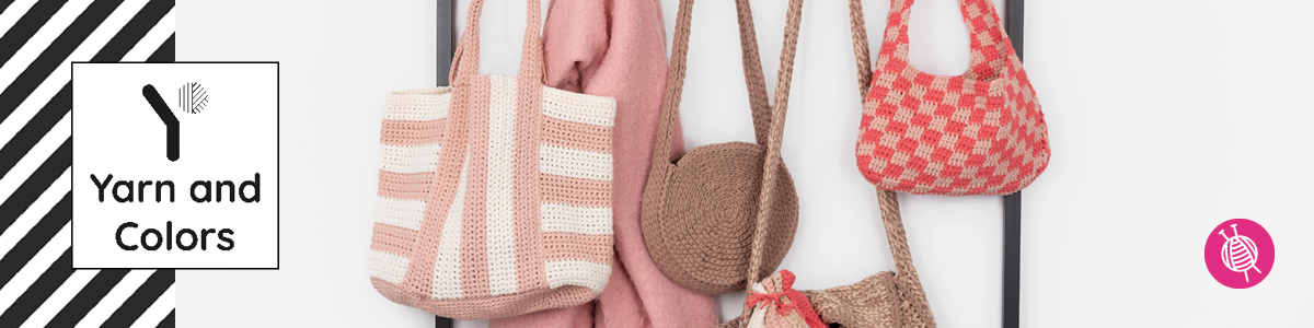 Hippe, gehäkelte Taschen machen mit dem Yarn and Colors Lookbook #29 ZenTastic Bags