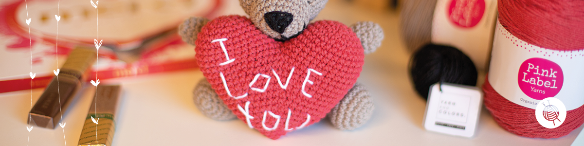 Kostenlose Häkelanleitung! Bärchen zum Valentinstag