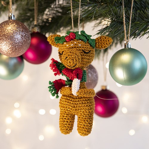Reh Weihnachtsbaumanhänger Häkelpaket