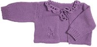 Elastico Babyjacke Strickpaket 68/74 Lilac Purple