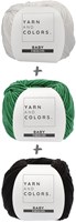 Yarn and Colors Black White and Bright Mittens Häkelpaket 087 Amazon-2