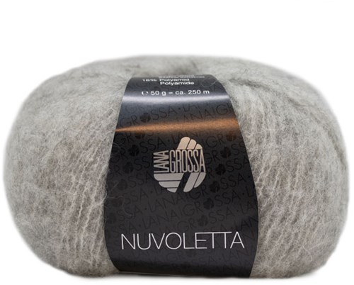 Nuvoletta Poncho Strickpaket 1 Light grey 36/42-2