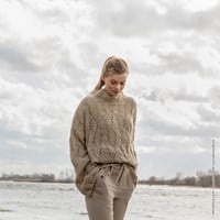 Nuvoletta Pullover Strickpaket 1 Beige