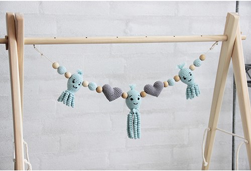Go Handmade Häkelanleitung Kinderwagenkette Oktopus