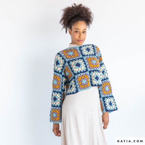 Häkelanleitung Katia Instagranny Pullover, Decke und Schal