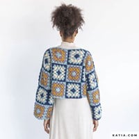 Häkelanleitung Katia Instagranny Pullover, Decke und Schal-2