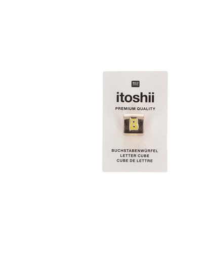 Rico Ponii Perlen Buchstabenwürfel B - Gold