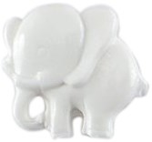 Milward Knopf Elefant Weiß 13mm (4 Stück)-2