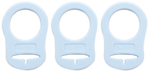 Go Handmade Silikon Schnullerringe 12 Babyblau