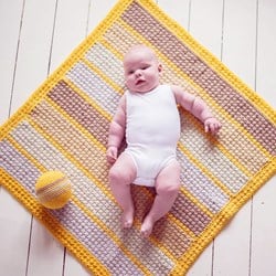 Häkelanleitung Super Charming Babydecke