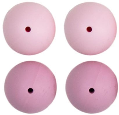 Go Handmade Silikonperlen 4 Stück 22 Rosa Mix