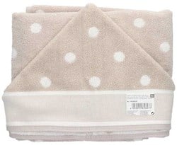 Rico Badehandtuch mit Kapuze 80 x 70 cm 005 Beige/Weiß