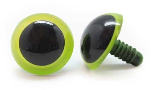 Kunststoff Sicherheitsaugen Basic 001 Grün 21mm