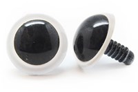 Plastik Sicherheitsaugen basic 002 Weiss 30mm