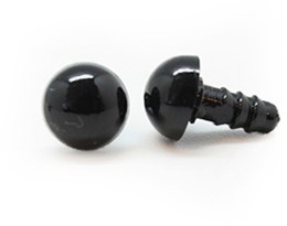 Sicherheitsaugen Schwarz 5mm 2 Stück