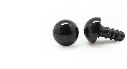 Sicherheitsaugen Schwarz 7mm 2 Stück