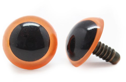 Kunststoff Sicherheitsaugen Basic 009 Orange  21mm