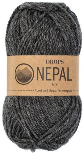 Drops Nepal Mix 506 Dunkelgrau