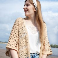 Hugs and Kisses Kimono Häkelpaket 1 Angel - Soft Peach XXL-3