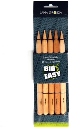Lana Grossa 20cm Big & Easy Strumpfstricknadeln 15mm