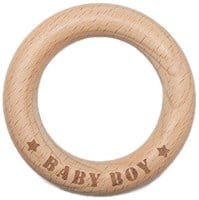 Durable Beißring Holz Baby Boy