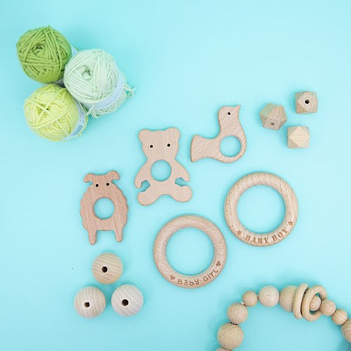 Durable Houten Bijtring Baby