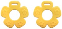 Durable Beißring Blume 645 Yellow