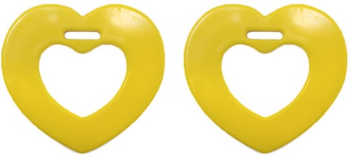 Durable Beißring Herz 645 Yellow