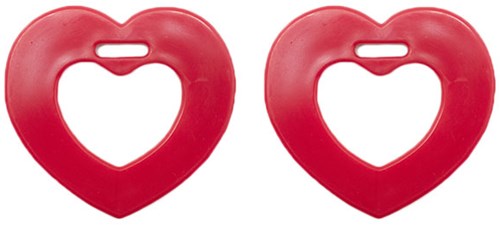 Durable Beißring Herz 722 Red
