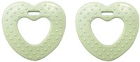 Durable Beißring Herz mit Noppen 369 Pastel Green