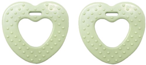 Durable Beißring Herz mit Noppen 369 Pastel Green