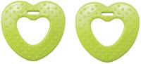 Durable Beißring Herz mit Noppen 567 Green