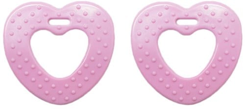 Durable Beißring Herz mit Noppen 749 Pink
