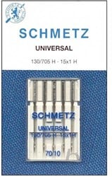 Schmetz Universal Nadeln NM 70 t/m 90 - 1 x 10 Nadeln auf Karte