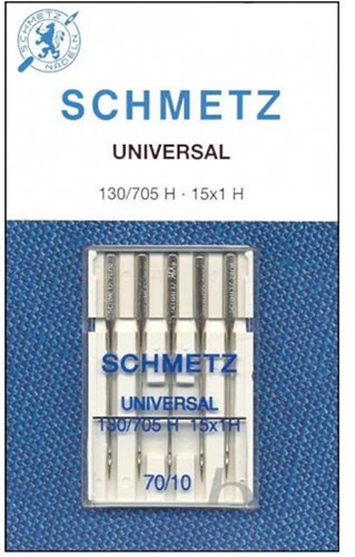 Schmetz Universal Nadeln NM 70 t/m 90 - 1 x 10 Nadeln auf Karte