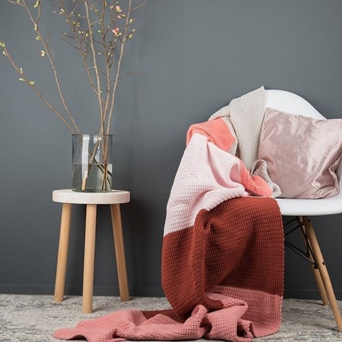Yarn and Colors Colorblocking-Decke Häkelpaket 1