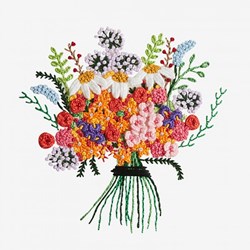 Stickanleitung Blumenstrauß