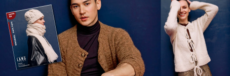 Entdecken Sie Damen- und Herrenmode für die Herbst- und Wintersaison im neuen Lang Yarns Punto 89 Baby Lama Magazin.
