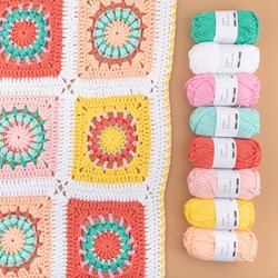 Yarn and Colors Blossom Baby Blanket Häkelpaket 013 Sunglow
