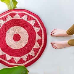 Häkelanleitung Yarn and Colors Boho Floor Cushion