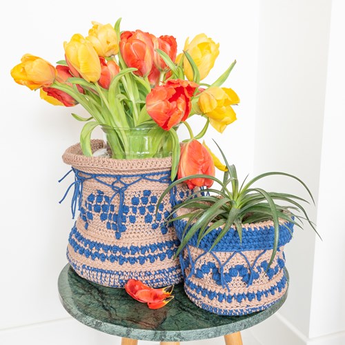 Häkelanleitung Yarn and Colors Boho Plant Baskets-2