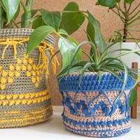 Häkelanleitung Yarn and Colors Boho Plant Baskets-3