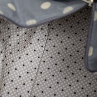 Stricktasche Charcoal Polka Dot-3