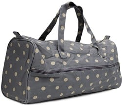 Stricktasche Charcoal Polka Dot